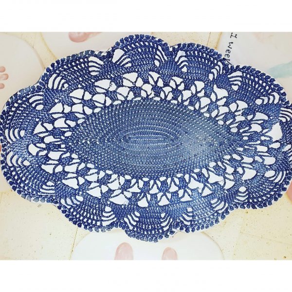 Ceramic Antique Lace Serving platter